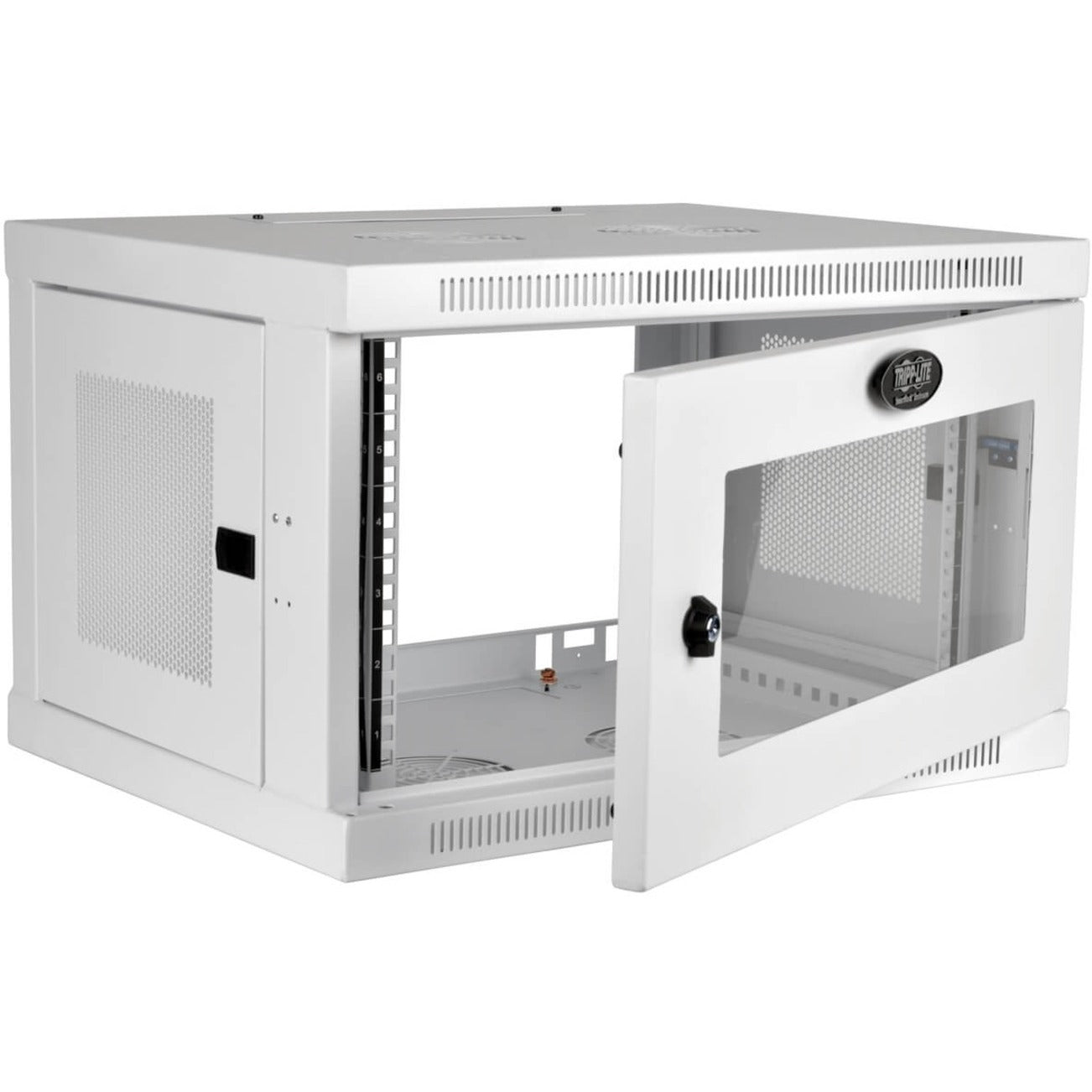 Tripp Lite SRW6UWG SmartRack 6U Low-Profile Switch-Depth Wall-Mount Rack Enclosure Cabinet, White, 5 Year Warranty