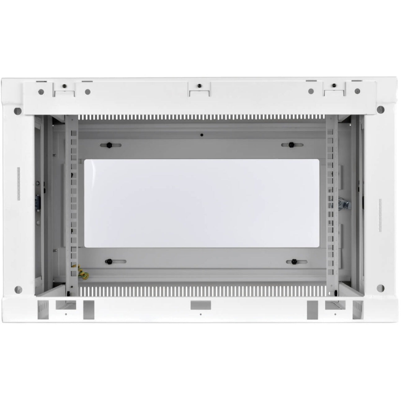 Top-down view of rack enclosure interior showing cable management features and mounting options-alternate-image3