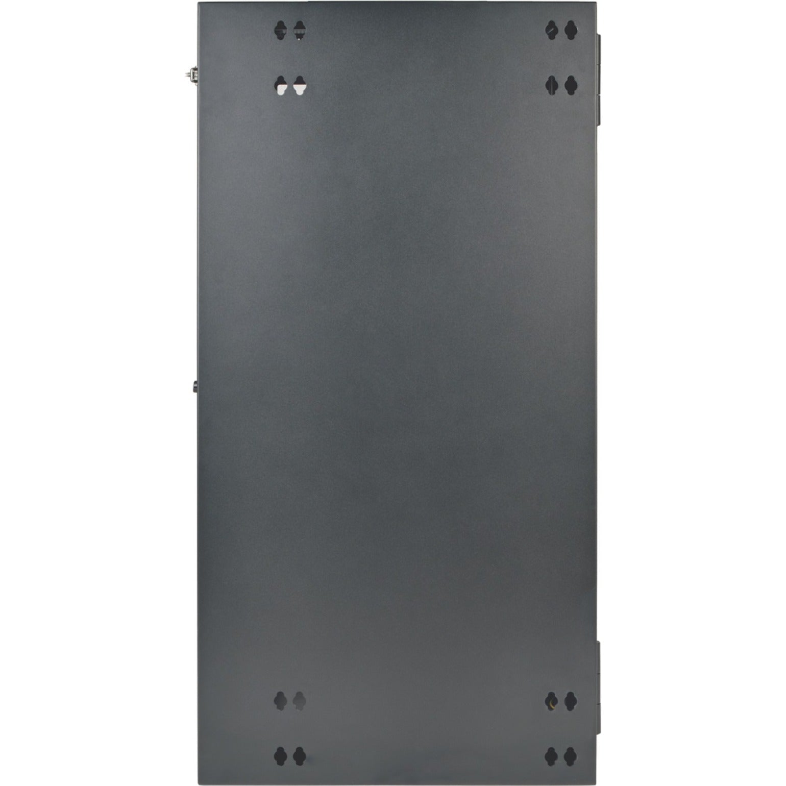 Side panel view of SRW26USG rack enclosure showing mounting points and steel construction-alternate-image2