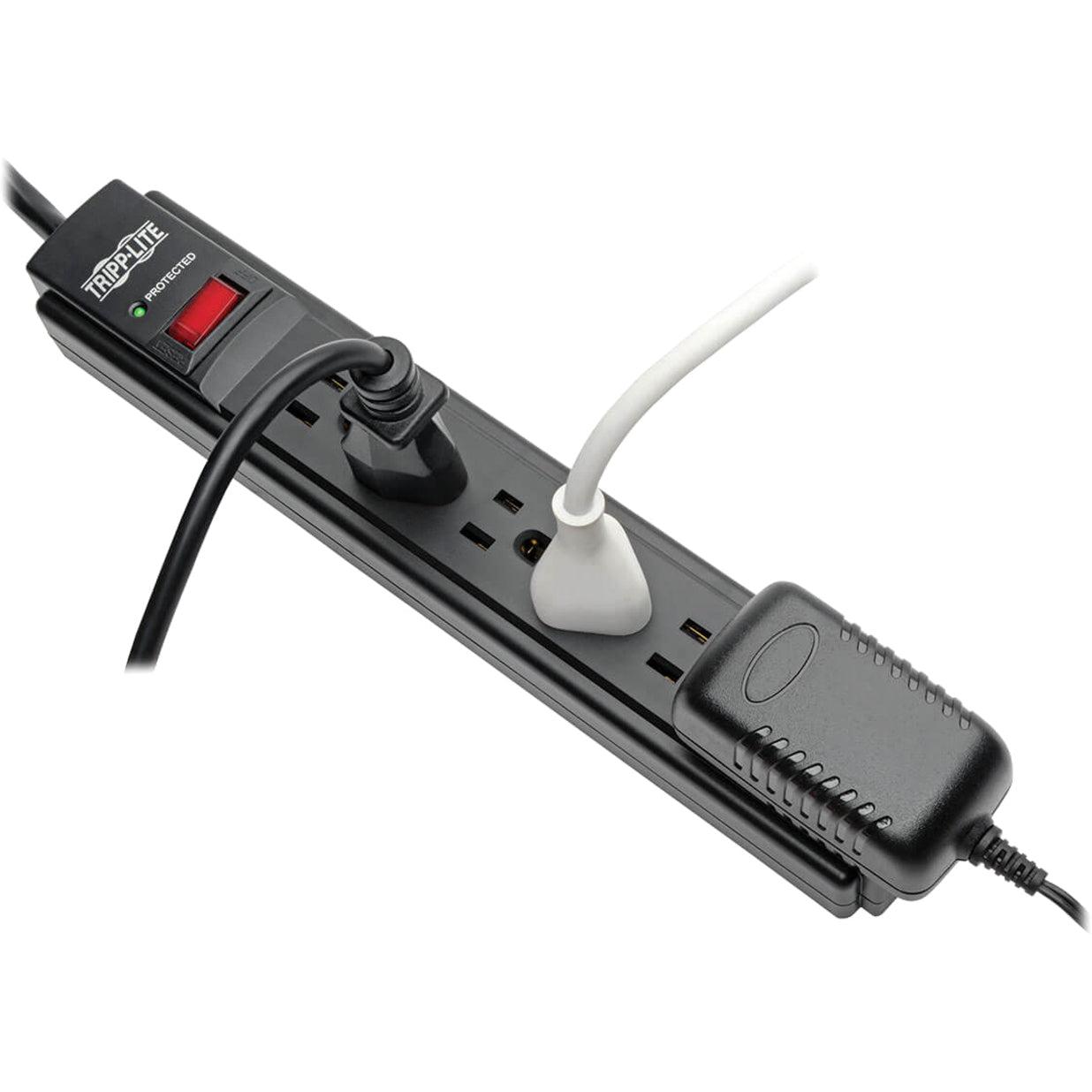 Tripp Lite TLP615B Protect It! 6-Outlet Surge Protector 15 ft. Cord 790 Joules Black Housing Lifetime Warranty  트립 라이트 TLP615B 프로텍트 이! 6개 구석 새프 프로텍터 15ft. 코드 790 줄 블랙 하우징 평생 보증