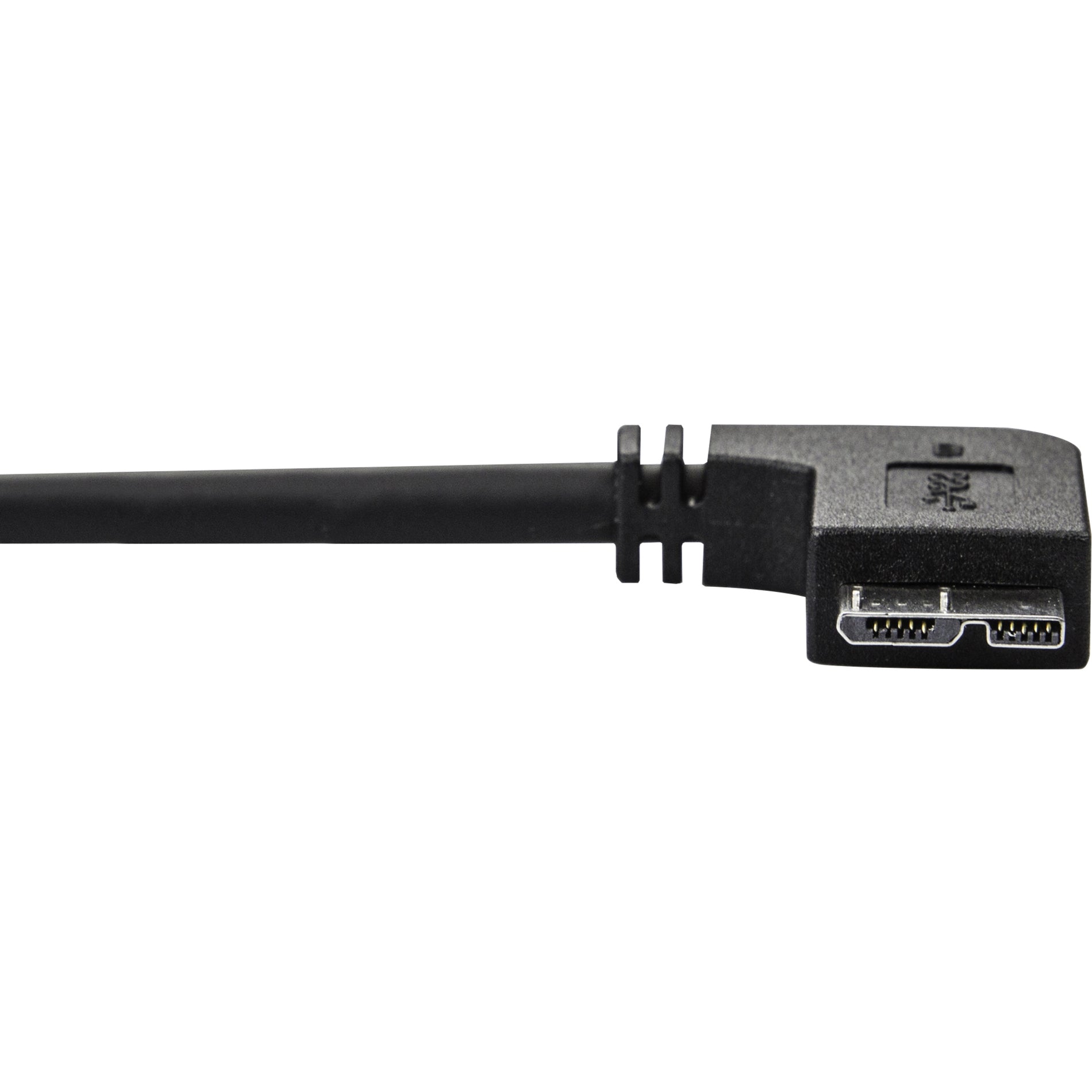 StarTech.com Câble USB3AU50CMLS Micro USB 3.0 M/M - Micro-USB coudé à gauche - 05m (20 pouces) Flexible Résistant à la traction Résistant aux dommages Charge Résistant à la flexion