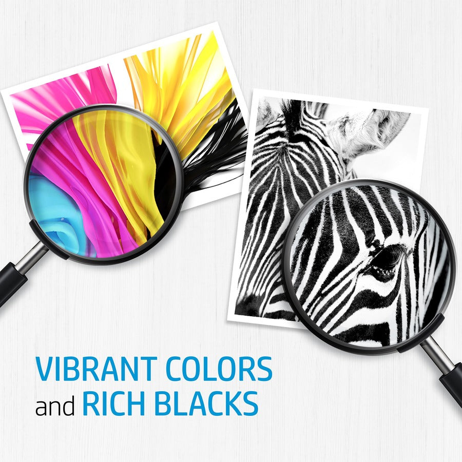 Magnified view comparing vibrant colors and rich blacks in printed output-alternate-image15