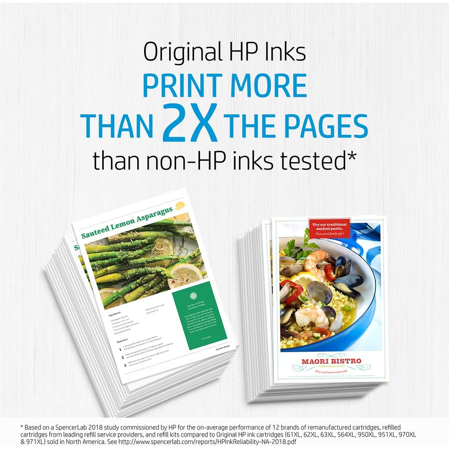 Comparison showing HP cartridges printing twice as many pages as competitors-alternate-image4