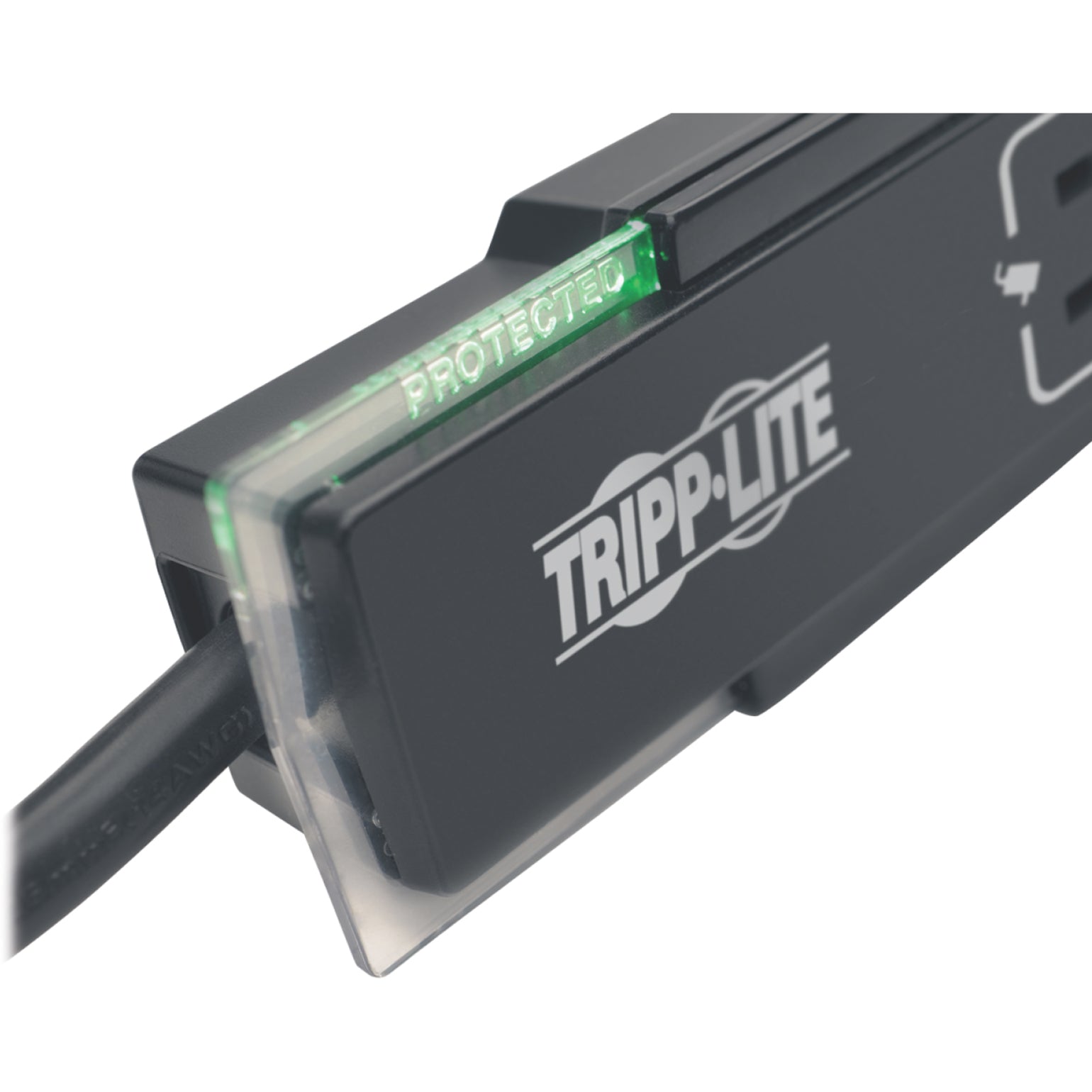 Tripp Lite TLP606SSTELB ป้องกันมัน! ปลั๊กไฟ 6 ช่อง 1440J สายไฟ 6 ฟุต