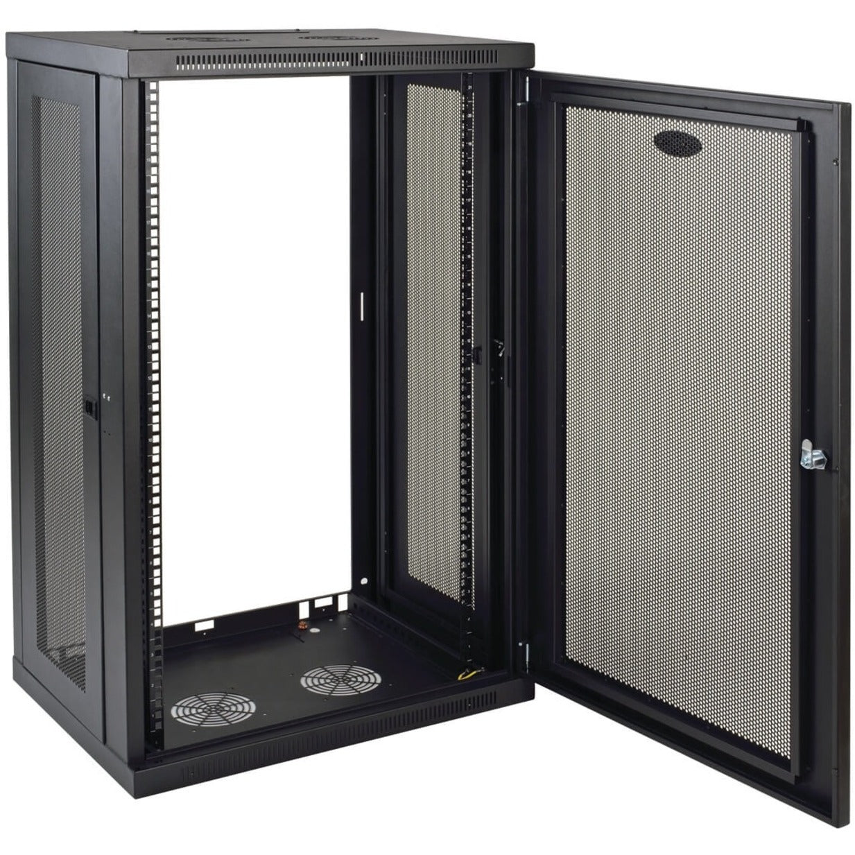 Tripp Lite SRW21U SmartRack 21U Wall-Mount Standard-Depth Rack Enclosure Cabinet, 200 lb Weight Capacity, Black