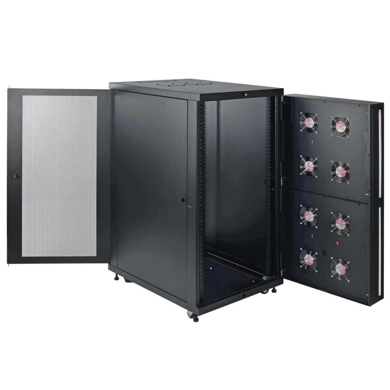 Tripp Lite SR24UBFFD SmartRack 24U Standard-Depth Rack Enclosure Cabinet for Harsh Environments, 1000 lb Weight Capacity