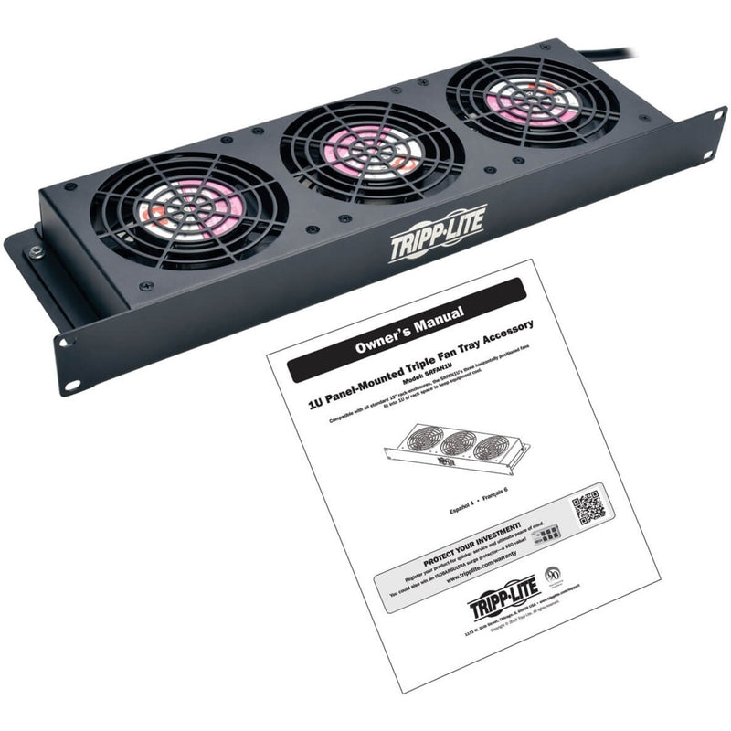 SRFAN1U fan tray with included owner's manual and documentation