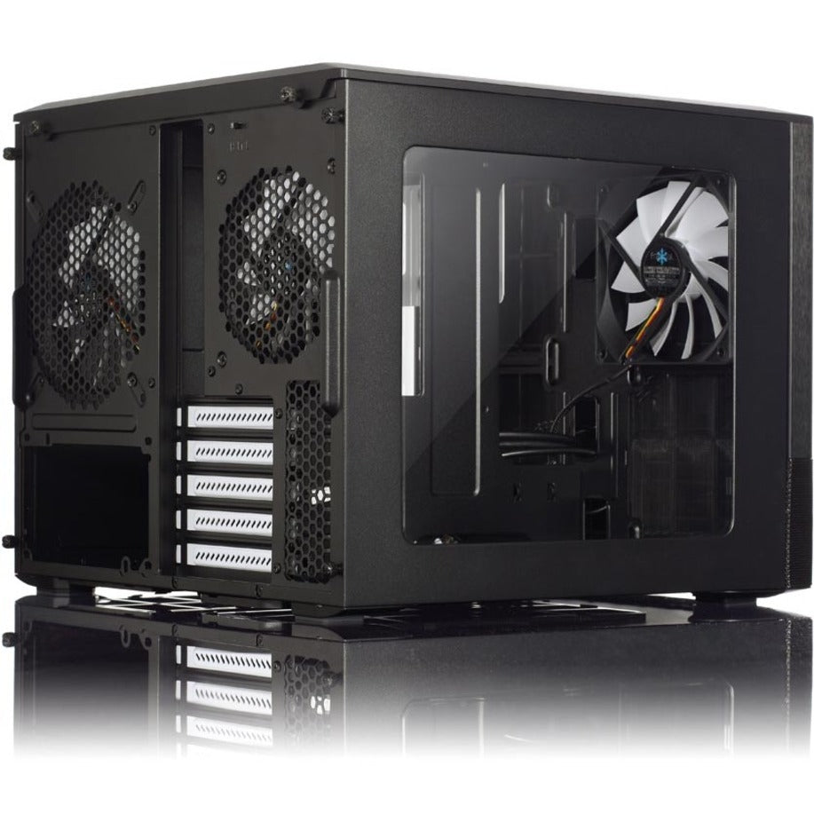 Fractal Design FD-CA-NODE-804-BL-W เคสคอมพิวเตอร์ Node 804 การออกแบบแบบลูกบาศก์ขนาดกะทัดรัด ช่องขยาย 12 ช่อง การจัดการสายเคเบิล