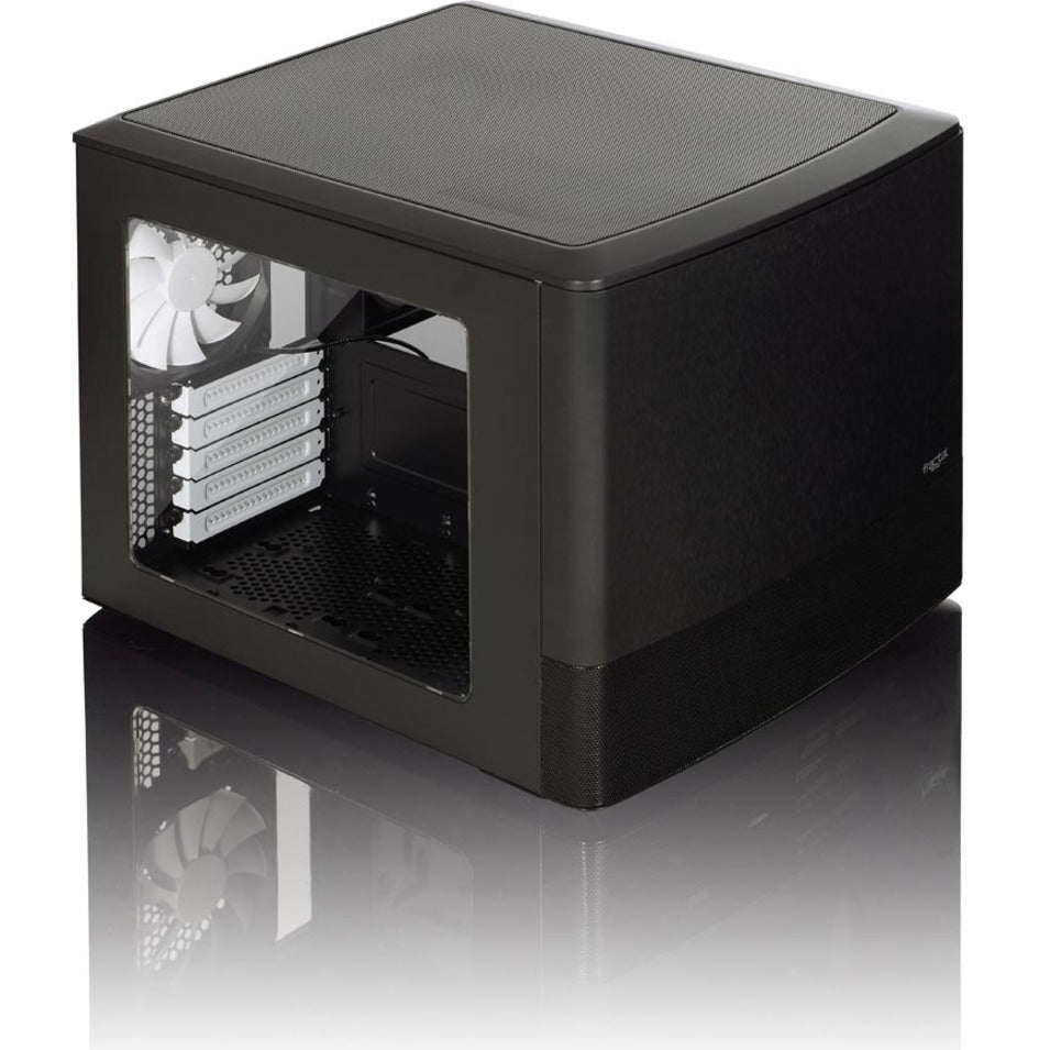 Fractal Design FD-CA-NODE-804-BL-W เคสคอมพิวเตอร์ Node 804 การออกแบบแบบลูกบาศก์ขนาดกะทัดรัด ช่องขยาย 12 ช่อง การจัดการสายเคเบิล