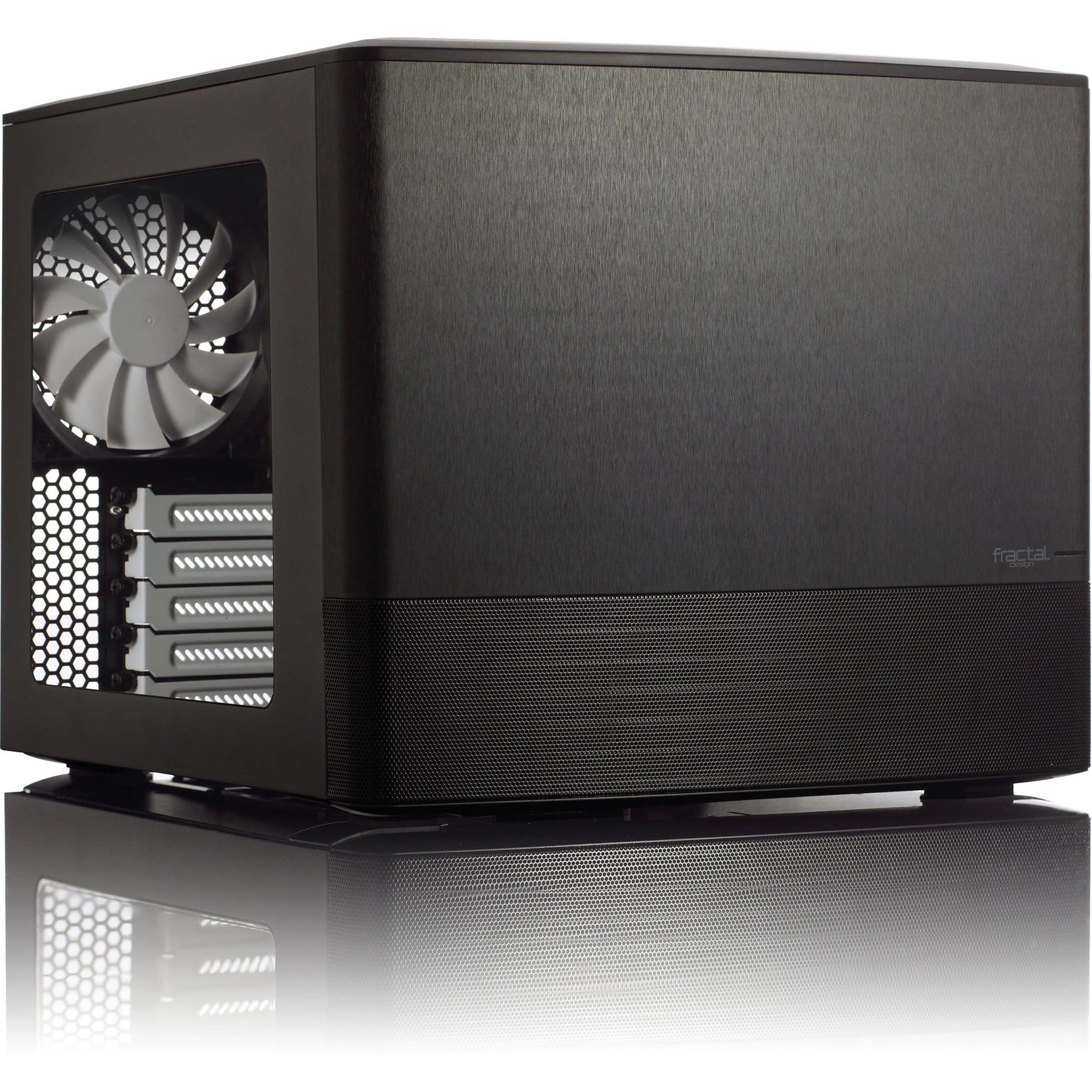 Fractal Design FD-CA-NODE-804-BL-W เคสคอมพิวเตอร์ Node 804 การออกแบบแบบลูกบาศก์ขนาดกะทัดรัด ช่องขยาย 12 ช่อง การจัดการสายเคเบิล