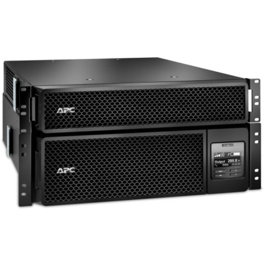 Side angle view of APC Smart-UPS SRT 5000VA showing rack mounting configuration-alternate-image3