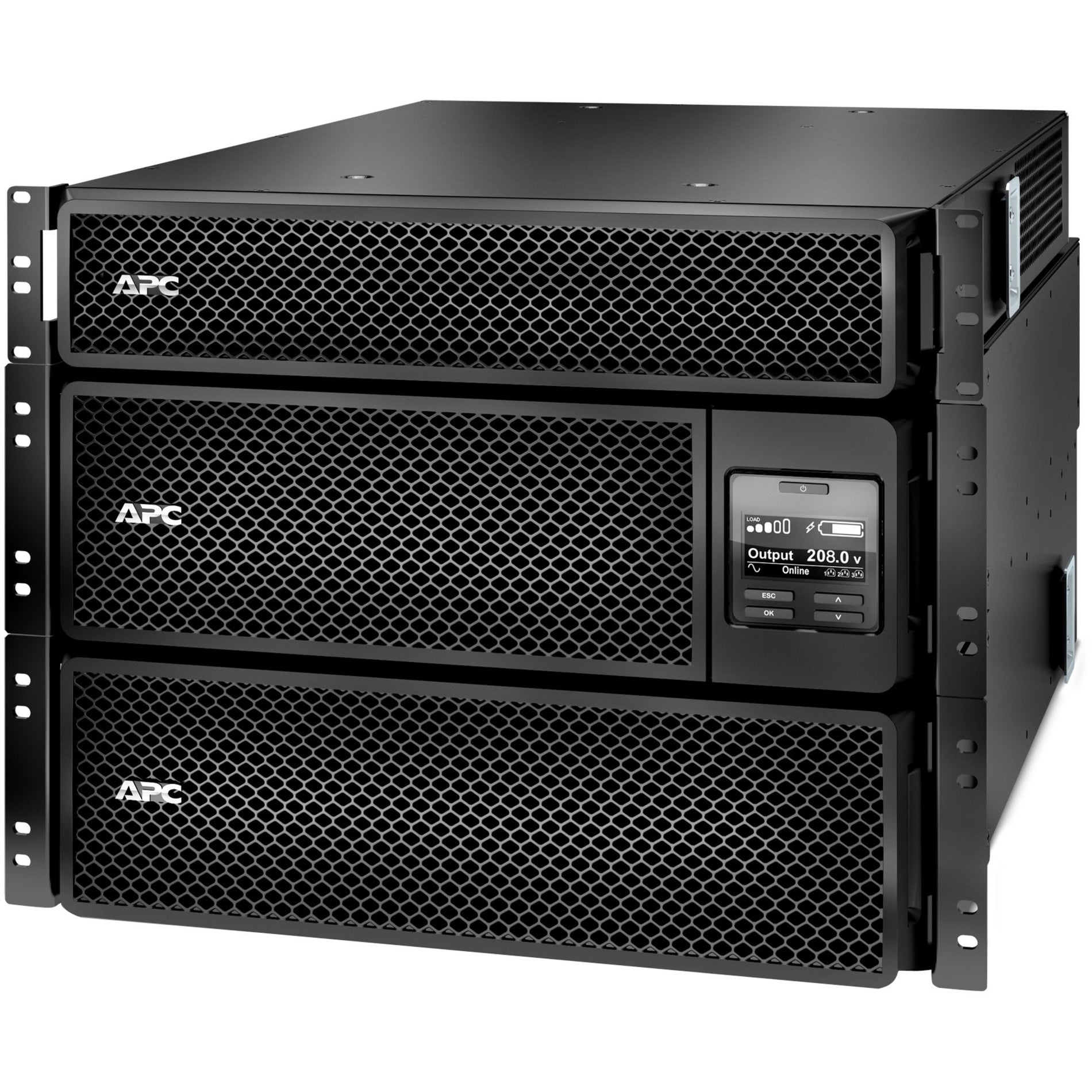 APC SRT8KRMXLT-5KTF Smart-UPS SRT 8kVA RM with 208V to 120V 2U Step-Down Transformer, Energy Star, 3-Year Warranty