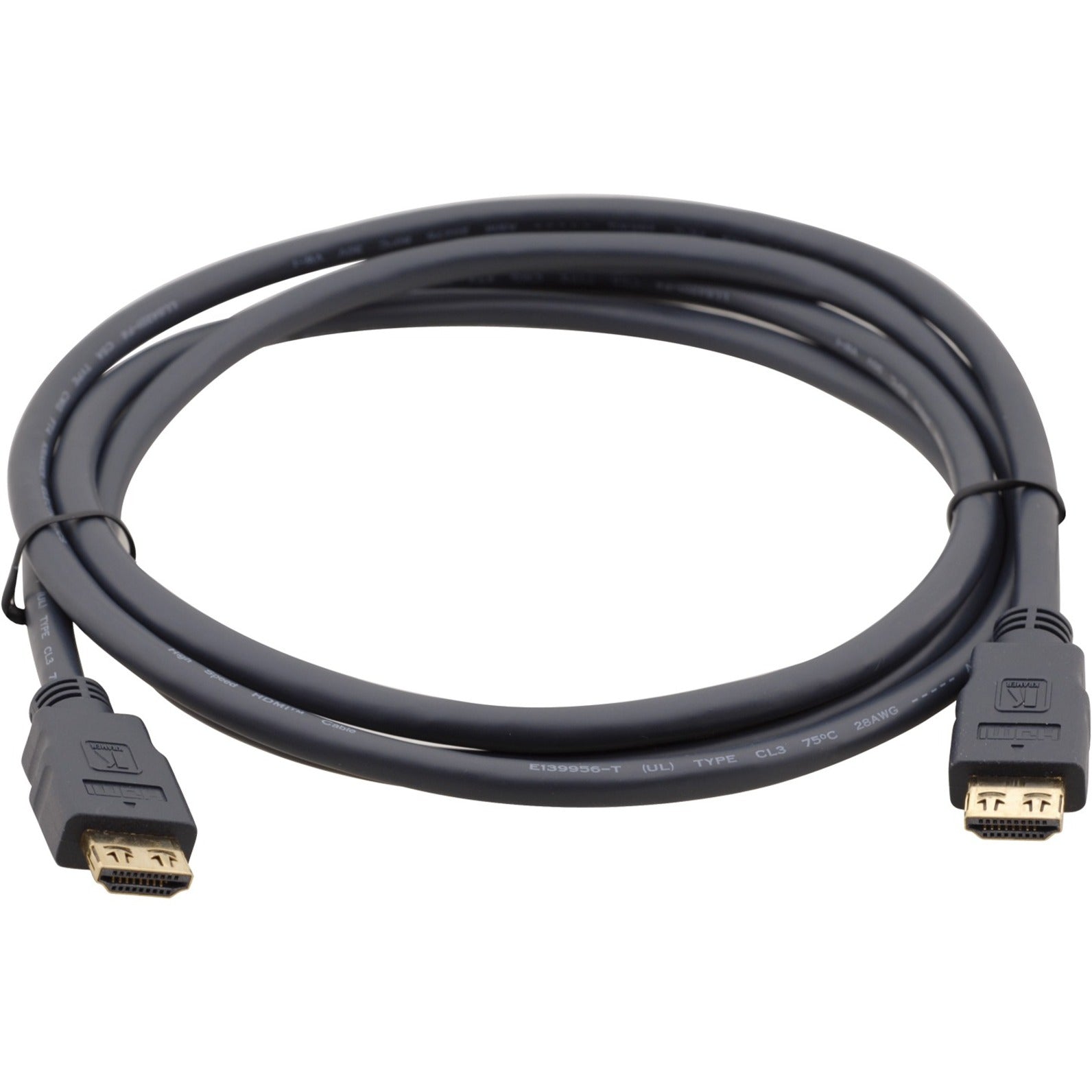 Kramer 97-0101025 Standard HDMI (M) to HDMI (M) Cable, 25 ft, Gold Plated, K-Lock, Molded