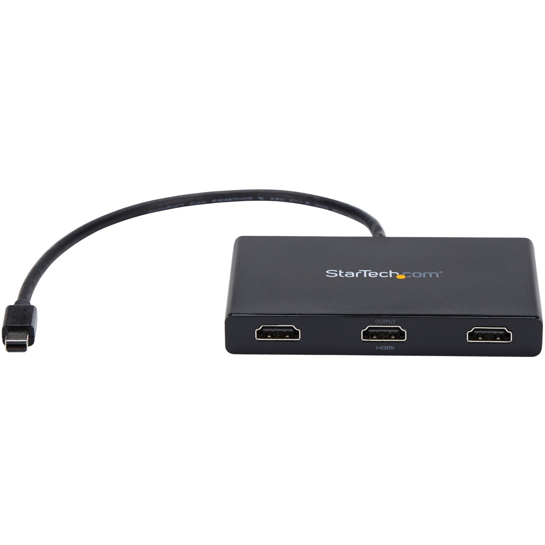 StarTech.com DP to Dual HDMI MST HUB - Dual HDMI 4K 60Hz - DisplayPort Multi  Monitor Adapter with 1ft / 30cm cable - DP 1.4 Multi Stream Transport Hub,  DSC