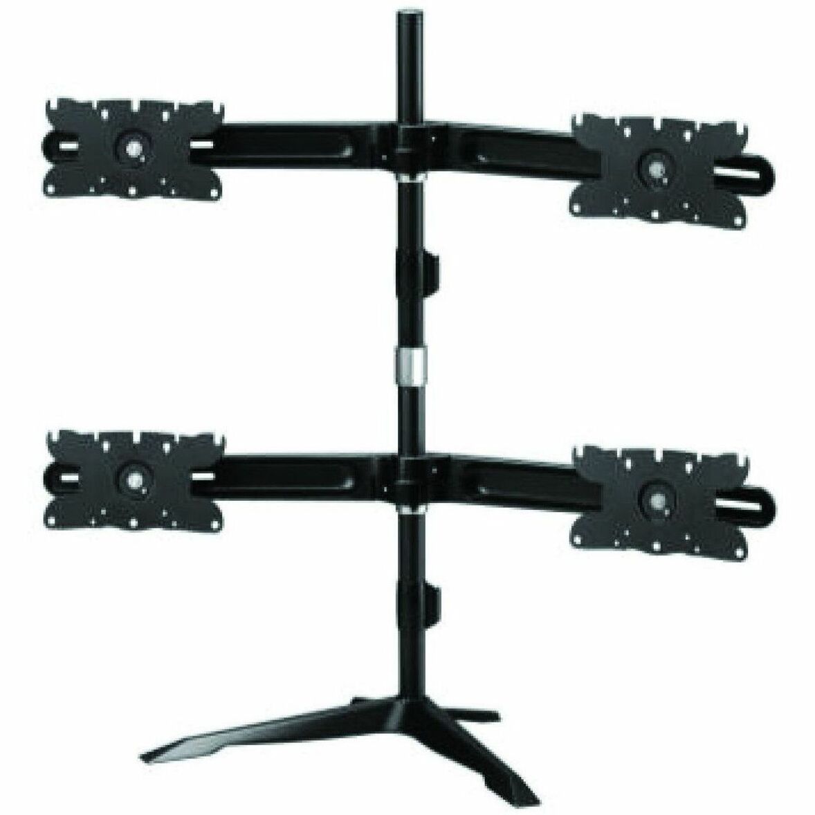 Amer AMR4S32 Quad Monitor Stand Mount Max 32", Cable Management, Adjustable Angle, Ergonomic, Tilt, Swivel, Rotate