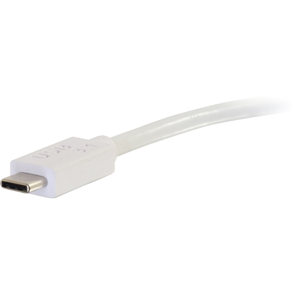 C2G 29472 USB-C to VGA محول فيديو - أبيض قم بتوصيل جهاز USB-C الخاص بك بعرض VGA