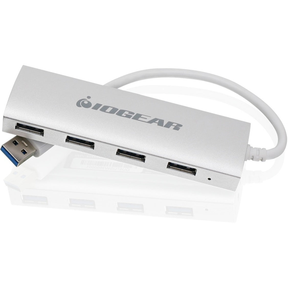 IOGEAR GUH304 met(AL) USB 3.0 4-Port Hub, 3 Year Warranty, Compact and Versatile USB Hub