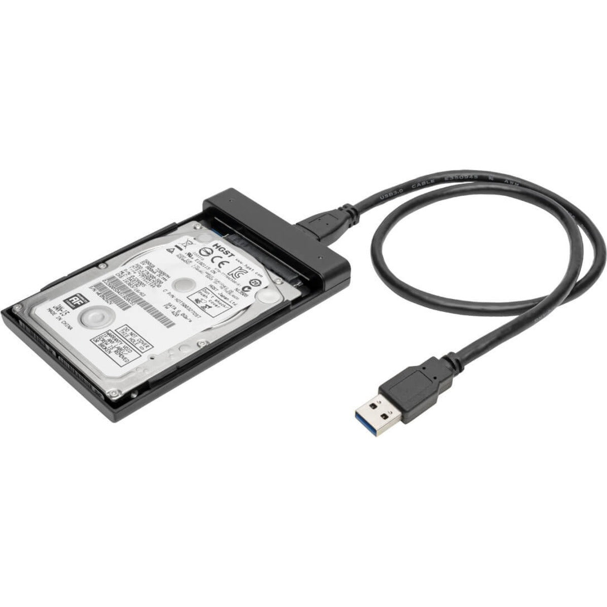 Tripp Lite U357-025-UASP USB 3.0 SuperSpeed 외부 2.5인치 SATA 하드 드라이브 케이스 3년 보증 Google Chromebook과 호환 가능.