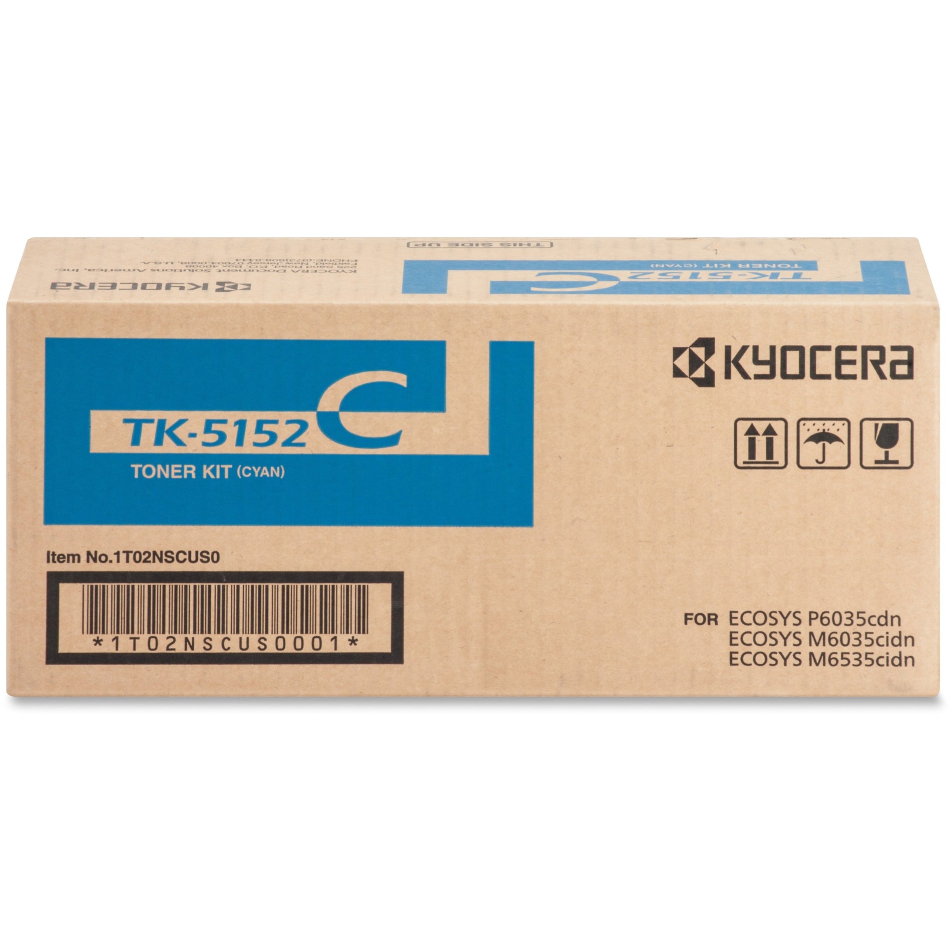 Kyocera TK-5152C Toner Cartridge Cyan, Original, 10,000 Pages