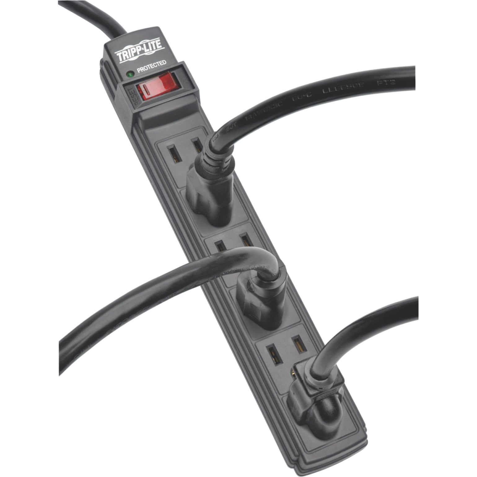 Tripp Lite PS66B Power It! 6-Outlet Power Strip 6 ft. Cord Black Housing 1875W 120V AC