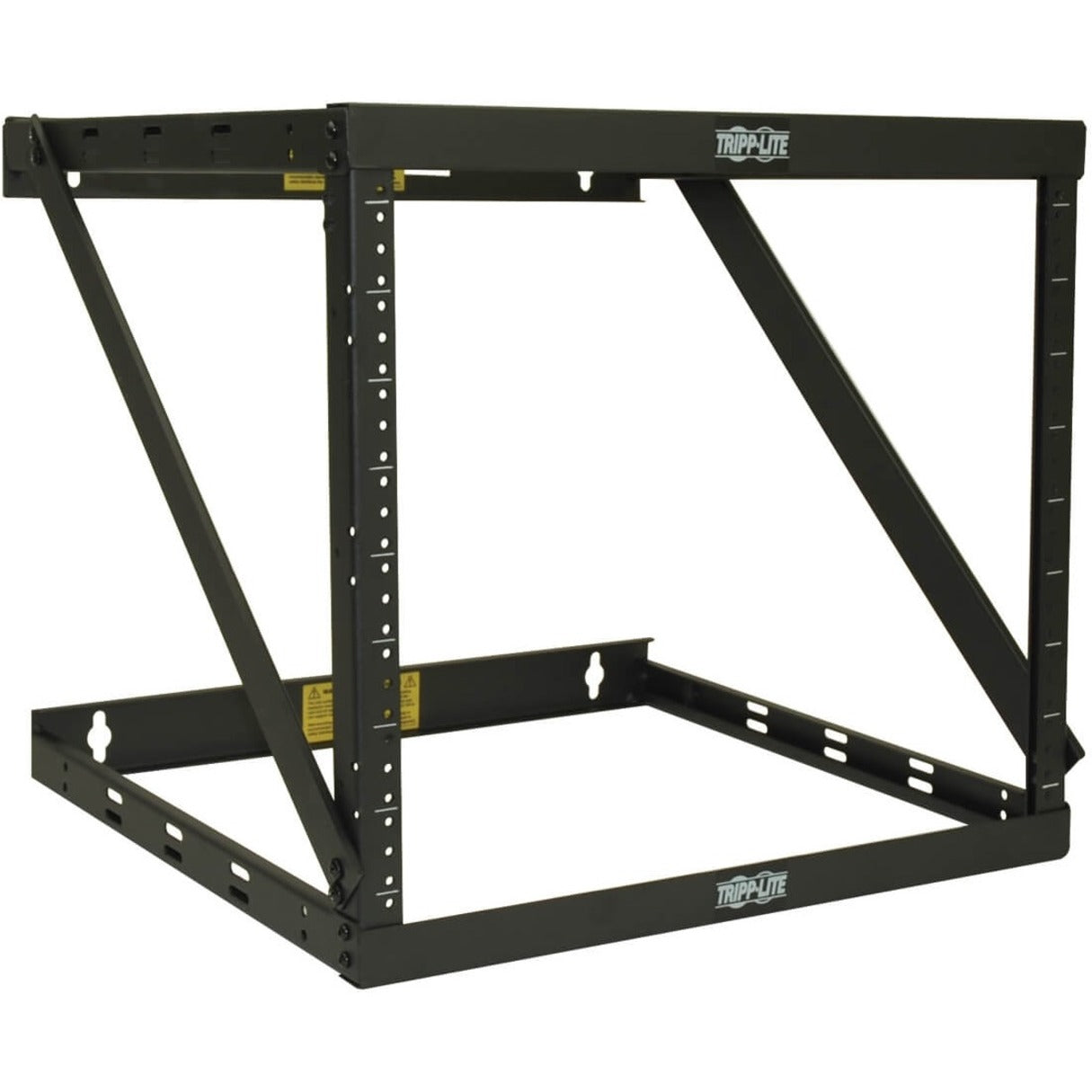 Side angle view of Tripp Lite SRWO8U22MD showing expandable frame design and mounting options-alternate-image2