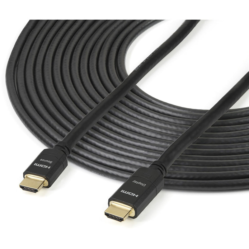 Coiled view of StarTech.com 30m HDMI cable showing length and flexibility