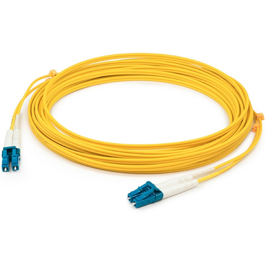 AddOn ADD-LC-LC-12M9SMF 12m Single-Mode Fiber (SMF) Duplex LC/LC OS1 Yellow Patch Cable, 10 Gbit/s Data Transfer Rate