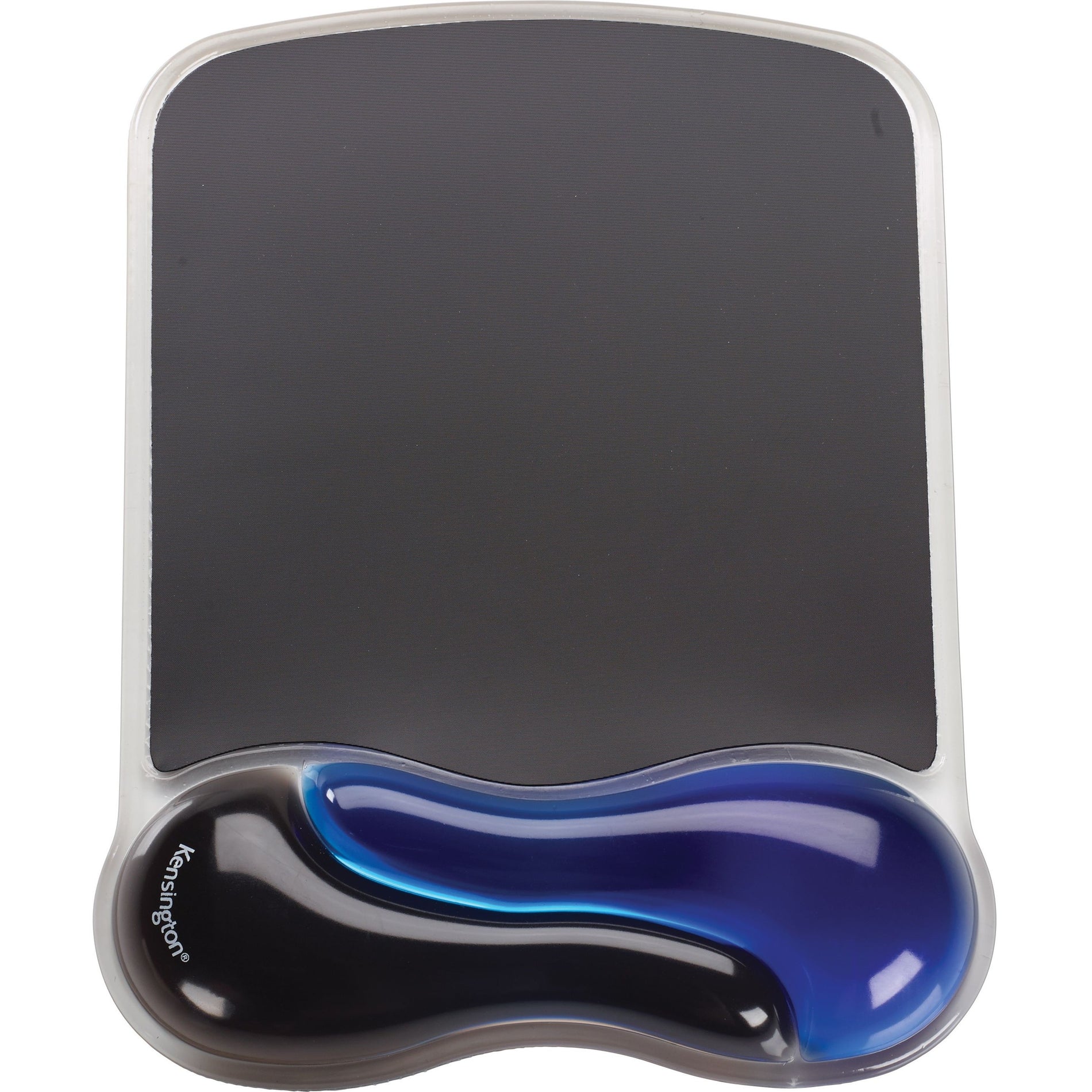 Kensington K62401AM Duo Gel Mouse Pad Wrist Rest - Blue, Ventilated, Soft, Easy to Clean