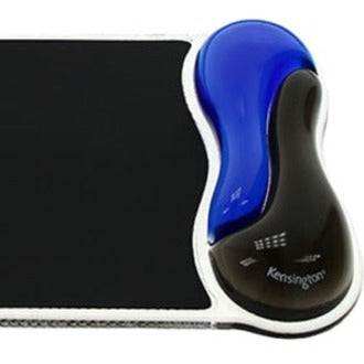 Kensington K62401AM Duo Gel Mouse Pad Wrist Rest - Blue, Ventilated, Soft, Easy to Clean