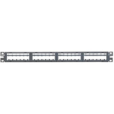 Panduit CPPL24M6BLY Modular Patch Panel, 24 Ports, Rack-mountable, Black [Discontinued]