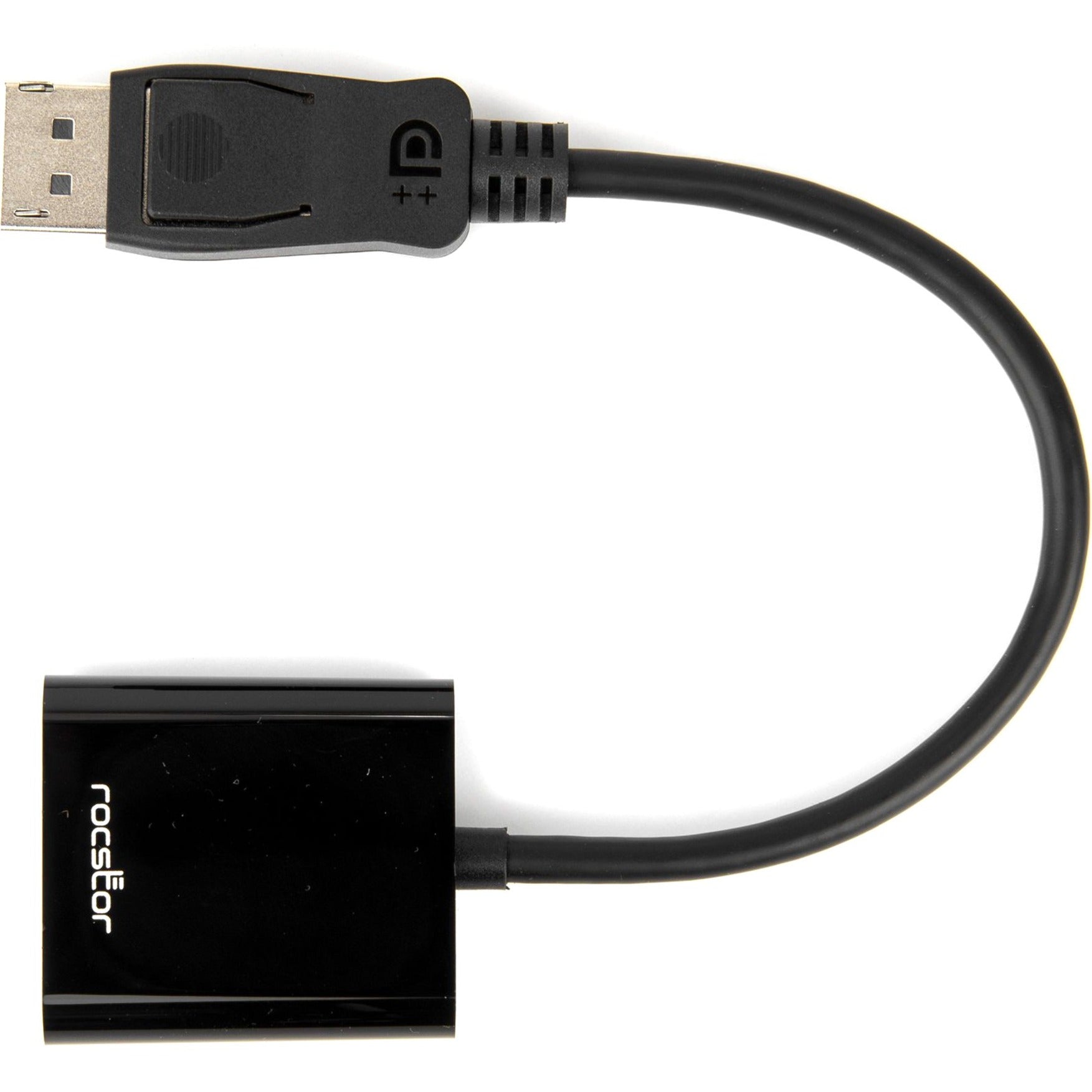 Top view of Rocstor DisplayPort to VGA adapter showing compact design-alternate-image5