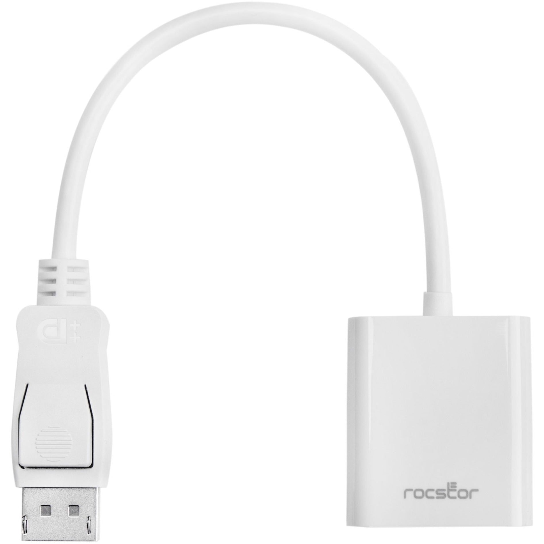 Rocstor Y10A102-W1 DisplayPort to VGA Video Adapter Converter, Connect Your DisplayPort Device to a VGA Monitor