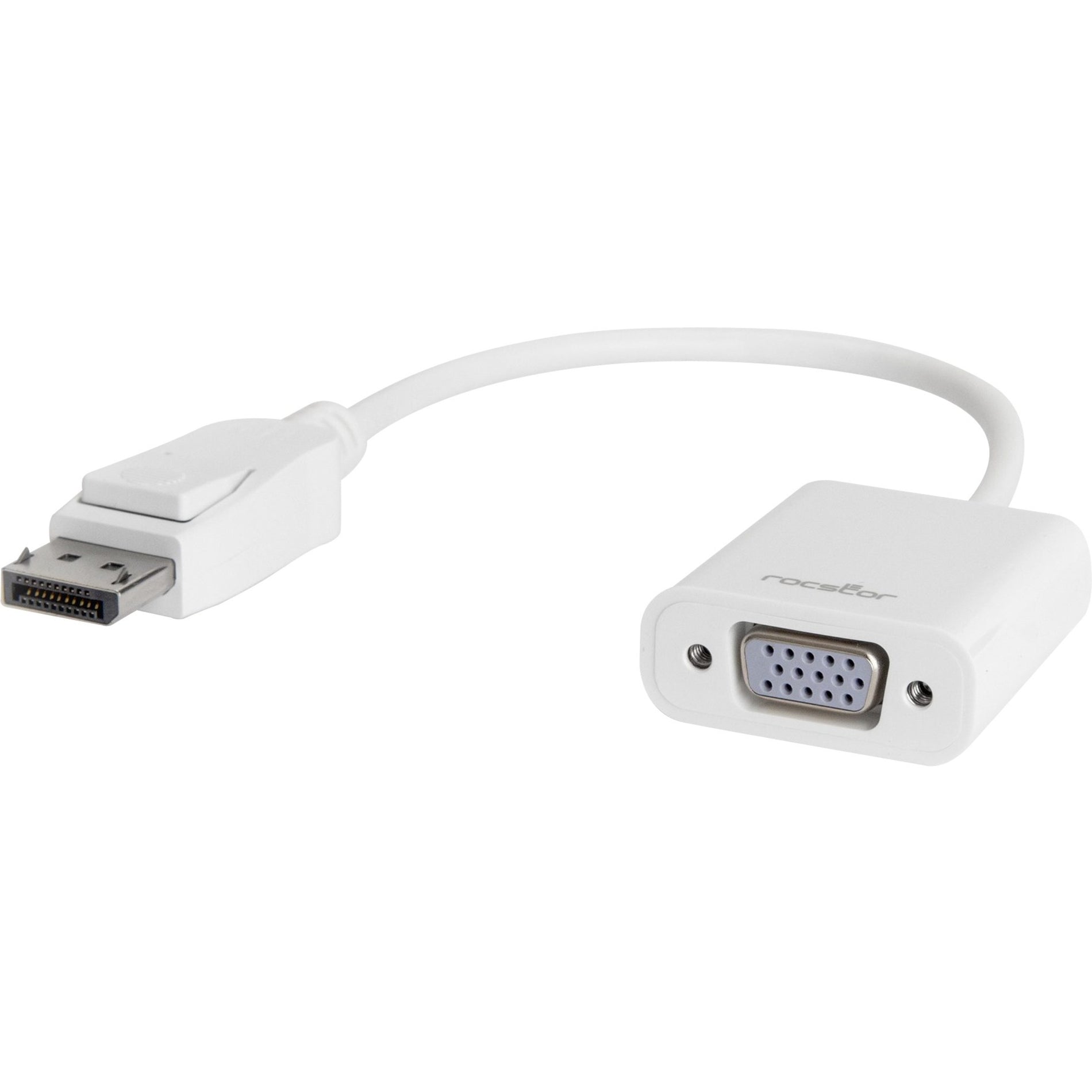 Rocstor Y10A102-W1 DisplayPort to VGA Video Adapter Converter, Connect Your DisplayPort Device to a VGA Monitor