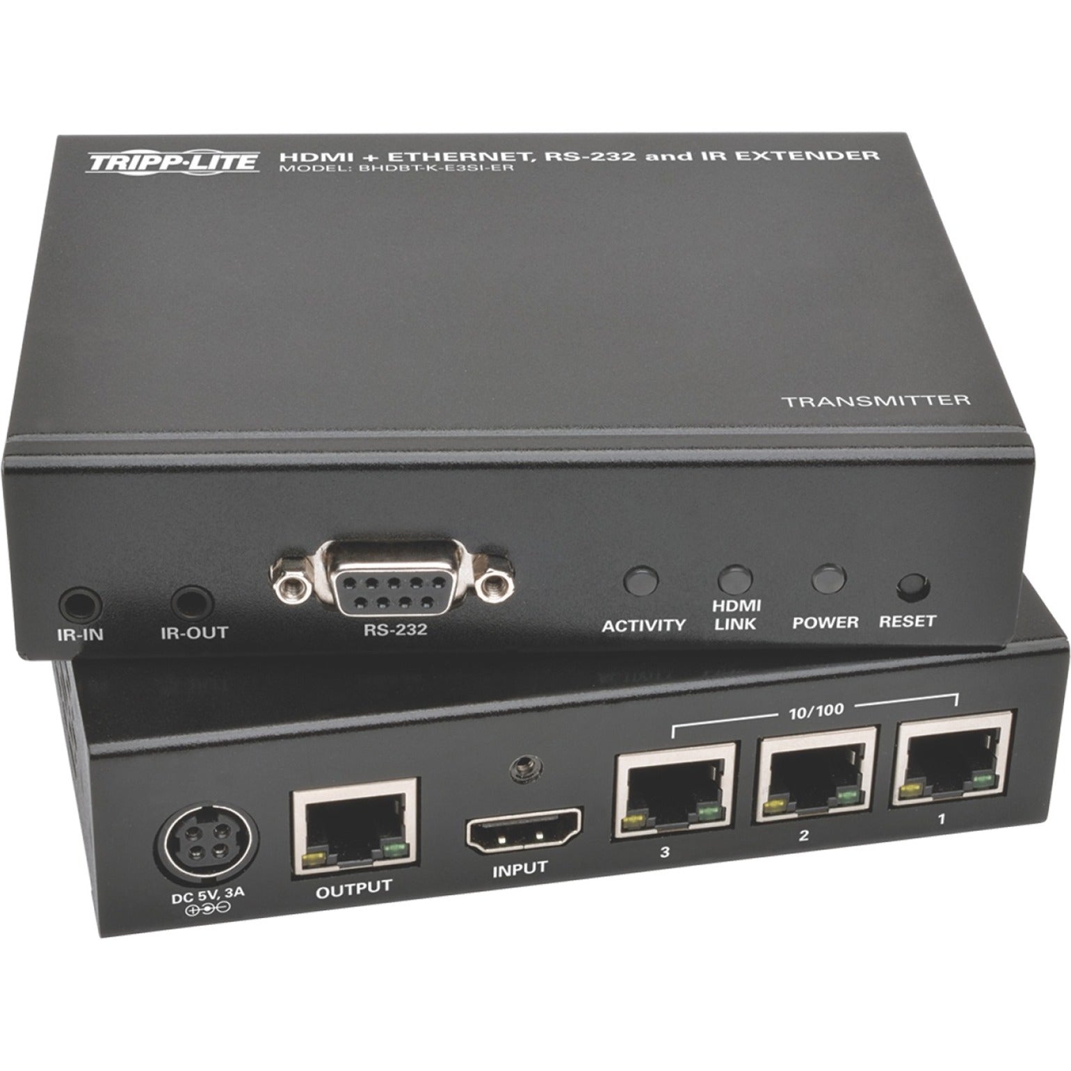 Tripp Lite BHDBT-K-E3SI-ER Video Console/Extender, Full HD 1920 x 1080, 1 Year Warranty, TAA Compliant