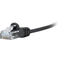 Câble de Raccordement CAT6 MicroFlex Pro AV/IT Snagless Noir 1 pied Multibrin Taux de Transfert de Données 1 Gbit/s