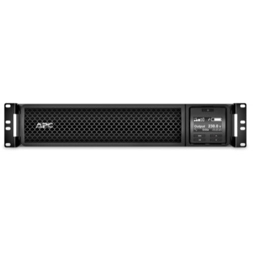 Profile view of APC Smart-UPS SRT 3000VA showing compact 2U rack-mount design