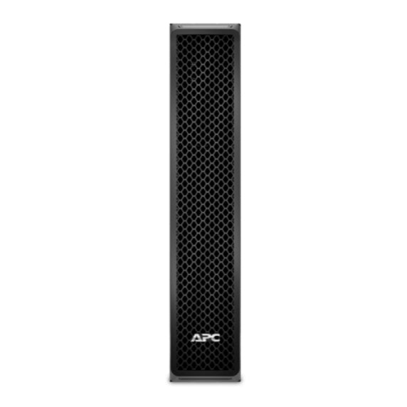 Front vertical view of APC Smart-UPS SRT72BP emphasizing slim tower design and ventilation-alternate-image3