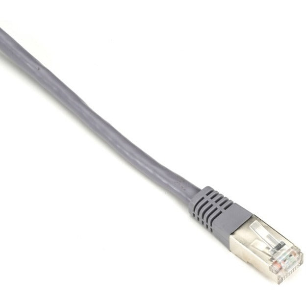 Black Box EVNSL0272GY-0015 SlimLine Cat.6 (S/FTP) Patch Network Cable, 15FT 4.5M Gray, EMI/RF Protection