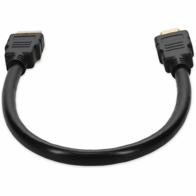 U-shaped view of HDMI cable displaying connector quality