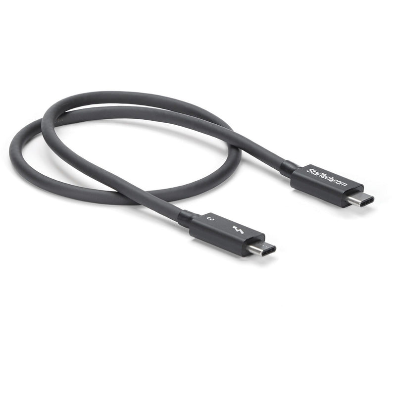 StarTech.com Thunderbolt 3 cable showing flexible cable design and construction