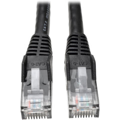 Tripp Lite N201-001-BK50BP Kat.6 UTP Patch Netværkskabel 1 ft Formstøbt Trækaflastning Snagless 1 Gbit/s