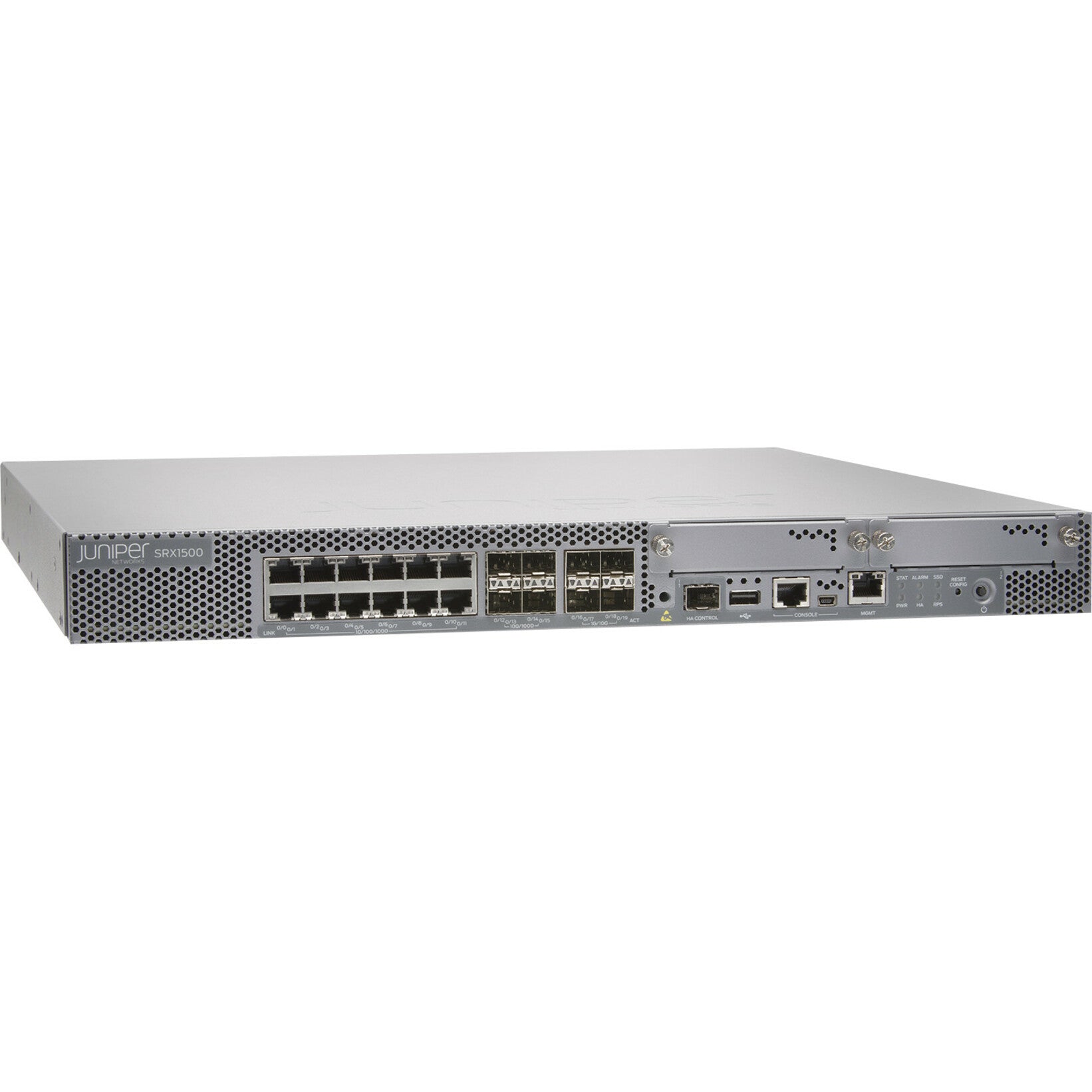 Juniper SRX1500-AC SRX1500 Network Security/Firewall Appliance, Intrusion Prevention, Application Control, Threat Protection