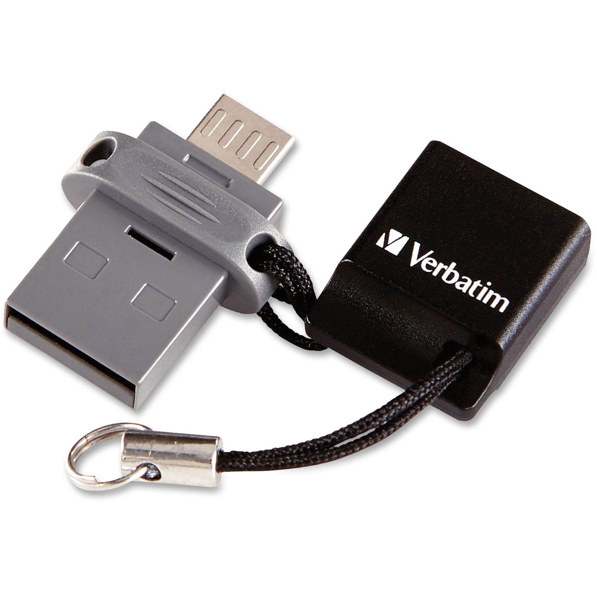 Verbatim 99140 Store 'n' Go Dual USB Flash Drive 64GB Black/Gray
