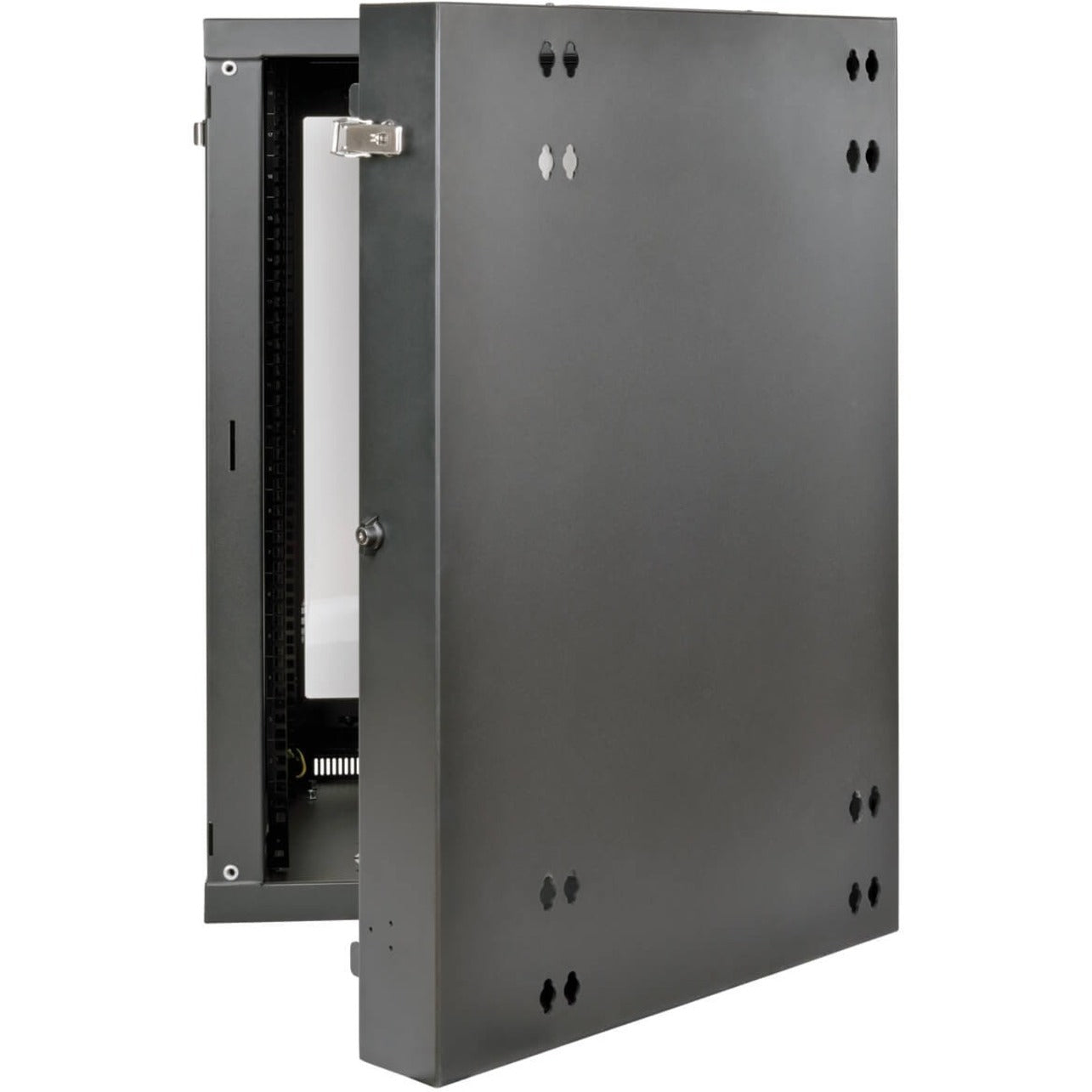 Side profile of wall-mounted cabinet showing swing mechanism-alternate-image6