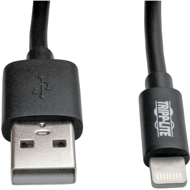 Close-up detail of USB-A and Lightning connectors showing quality construction