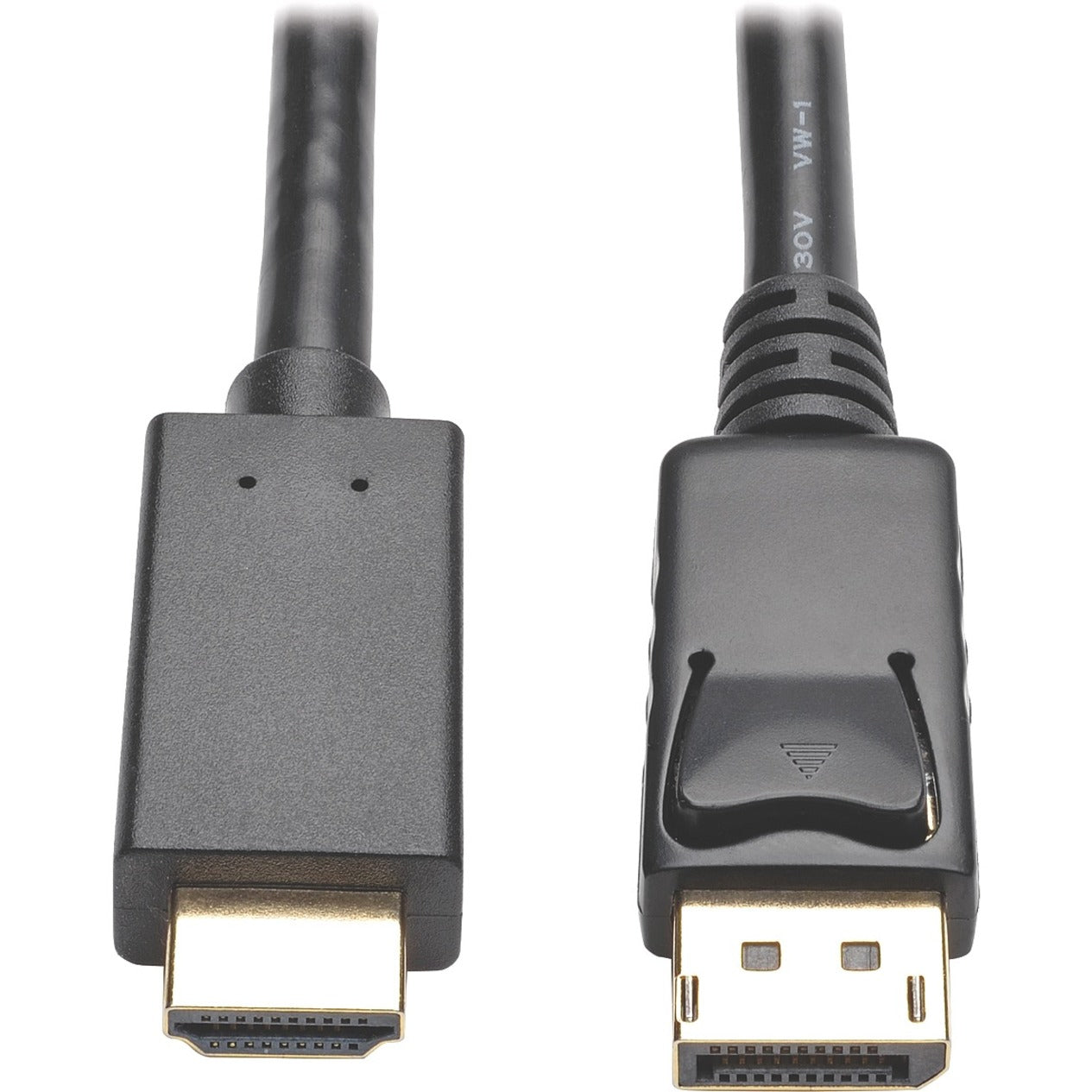 Close-up detail of DisplayPort and HDMI connector ends showing gold-plated contacts and latching mechanism-alternate-image2