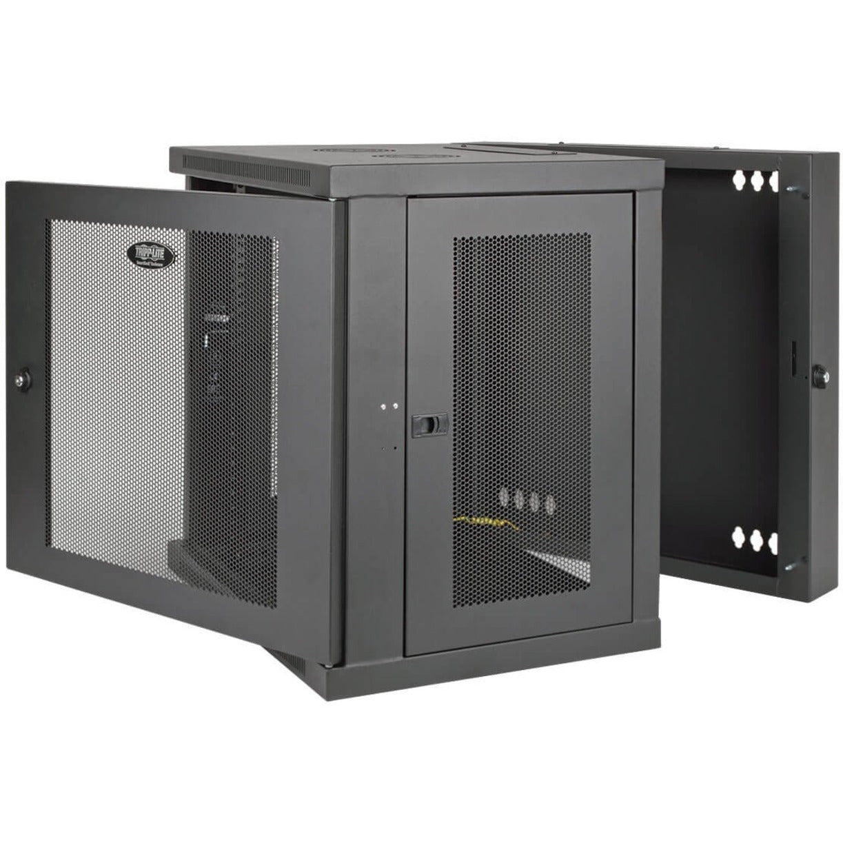 Side angle view of cabinet showing swing-out functionality and access features-alternate-image6