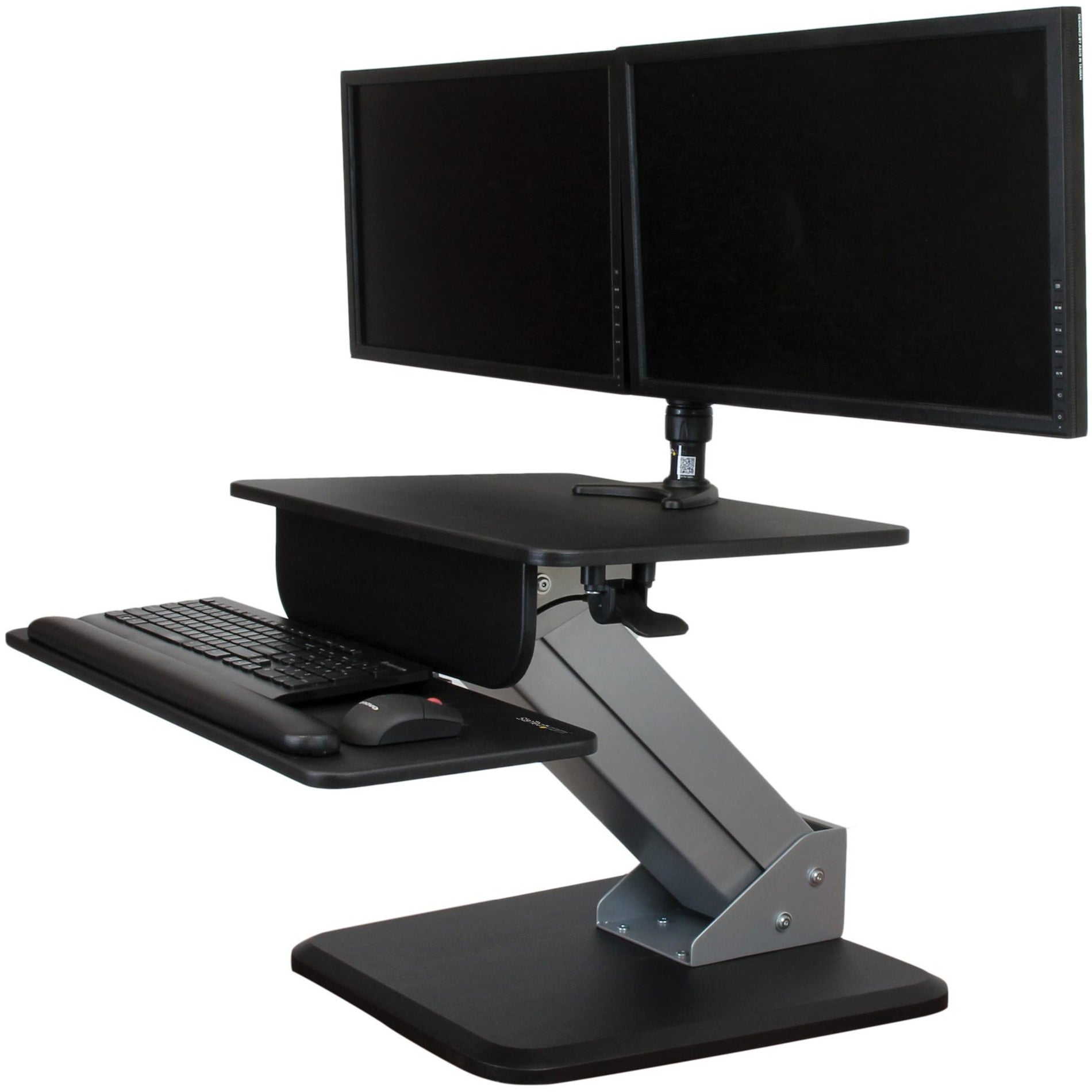 StarTech.com ARMSTS Sit-to-Stand Workstation - One-Touch Height Adjustment, Ergonomic Multipurpose Desktop Riser