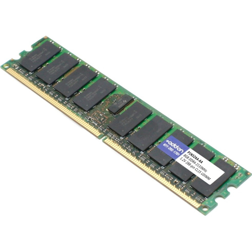 AddOn P1N52AA-AA 8GB DDR4 SDRAM Memory Module, 2133 MHz, Unbuffered