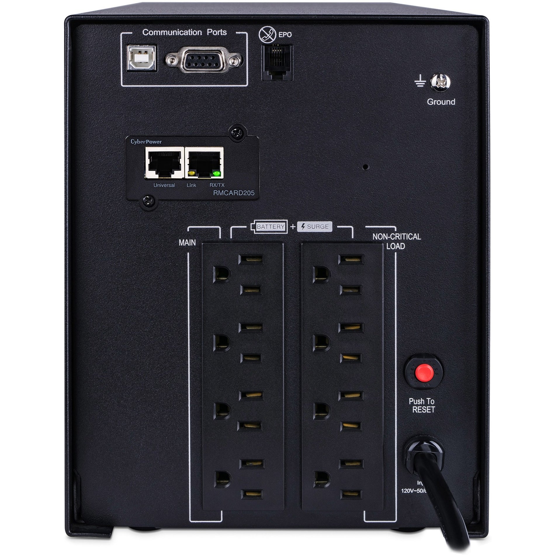 赛博动力 PR1500LCDN 智能应用正弦波 UPS 系统，1500VA 迷你塔式 UPS，备用电源供网络设备、服务器等 赛博动力